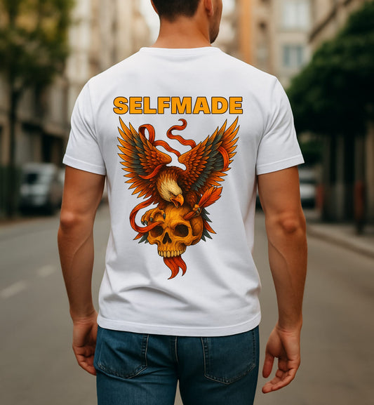 Rise of the Selfmade – White Graphic Tee