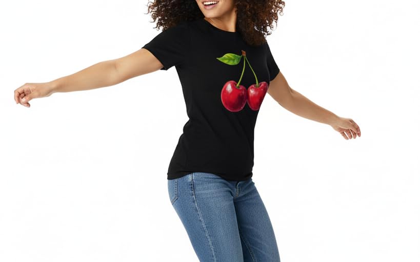 Women’s Slim Fit Cherry SlimFIt Graphic T-Shirt