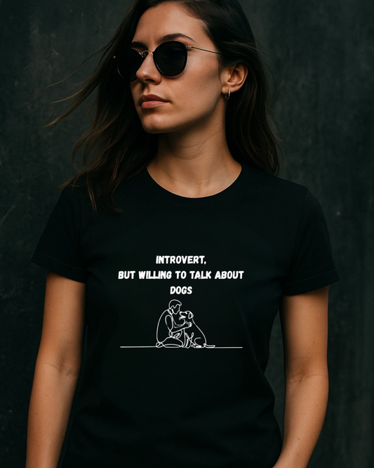 Introvert But Willing to Talk About Dogs – Graphic Unisex T-Shirt | Aura Streetwear