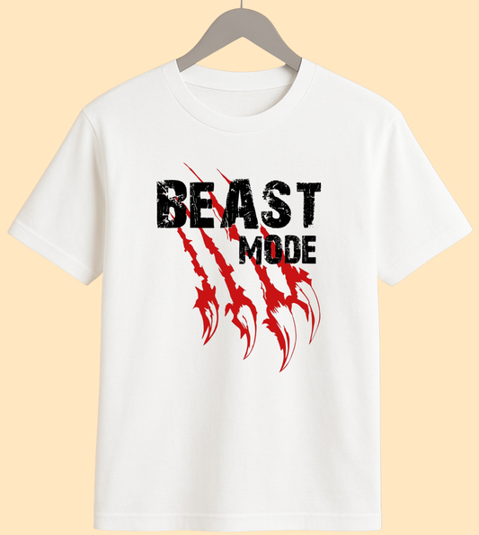 Beast Mode White Premium Graphic Tee