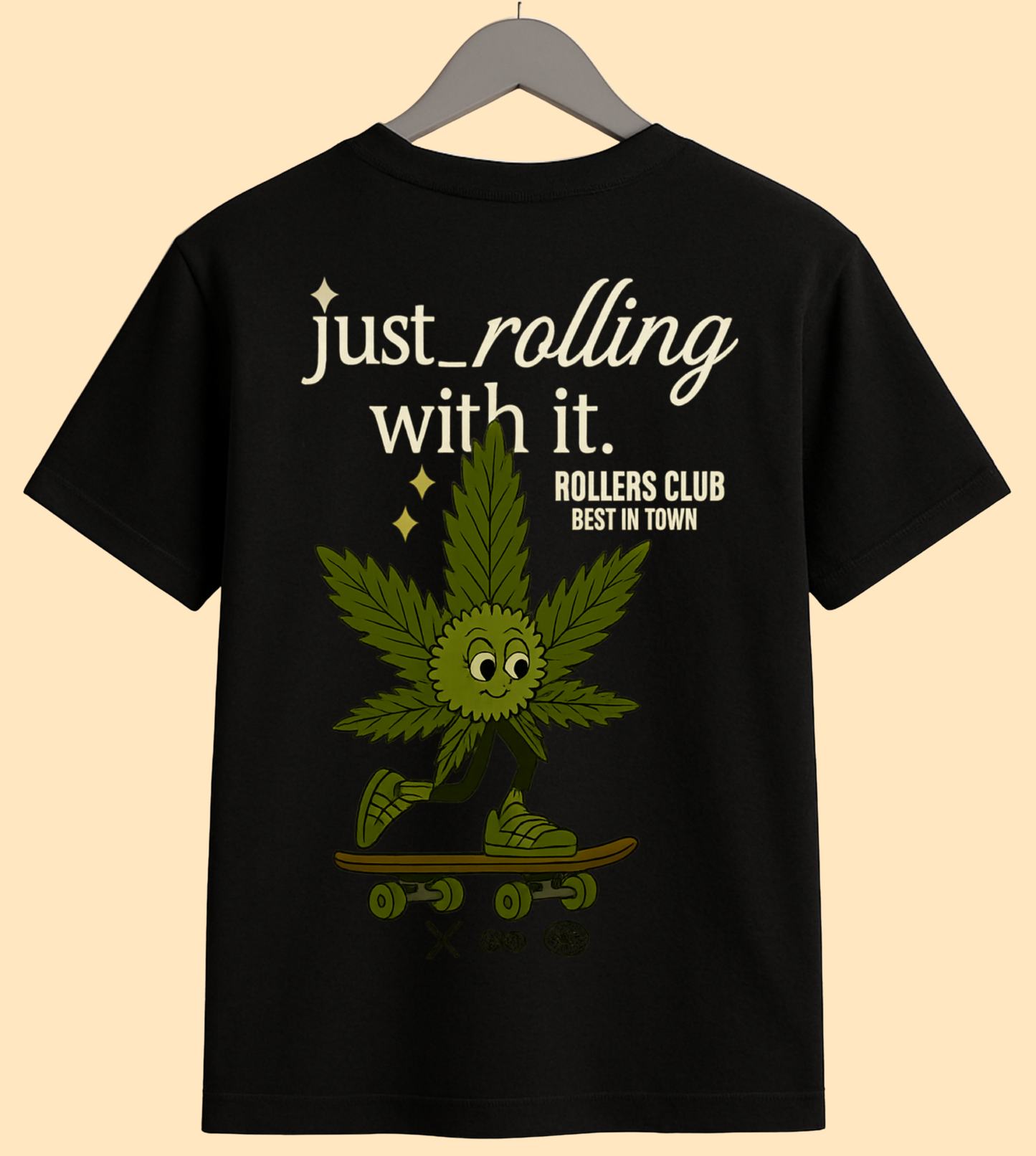 Just Rolling With It Slim Fit Graphic T-Shirt for Women