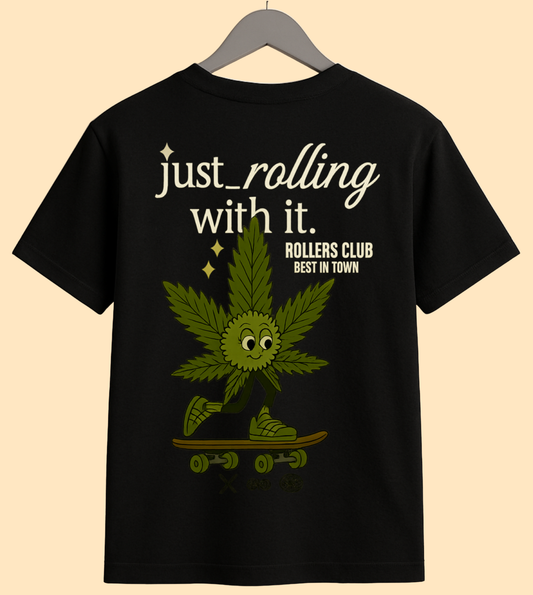 Just Rolling With It Slim Fit Graphic T-Shirt for Women