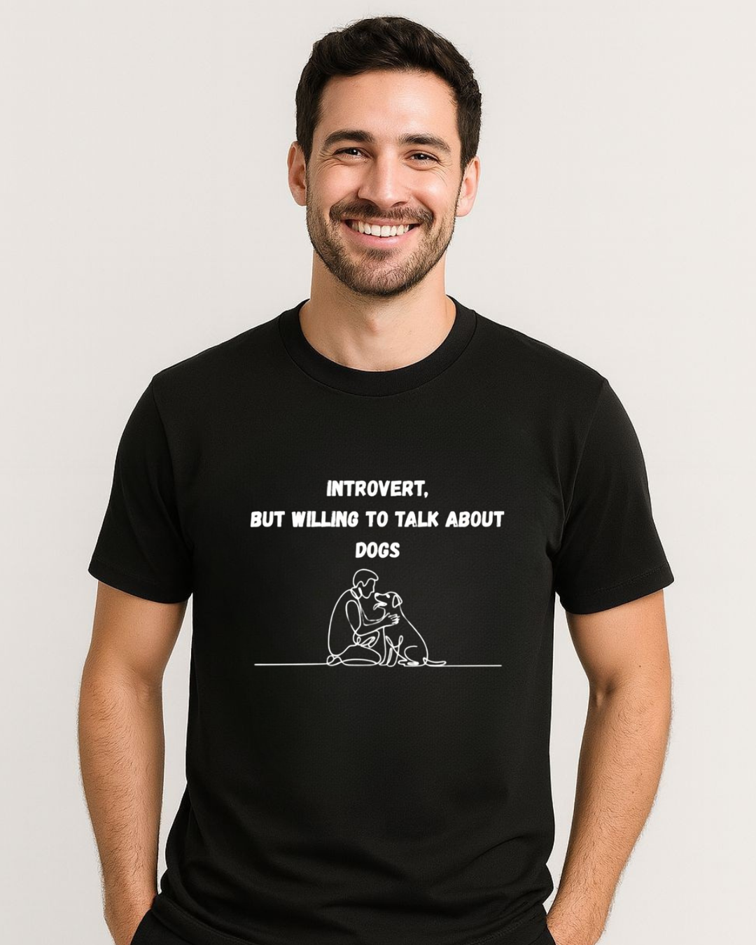 Introvert But Willing to Talk About Dogs – Graphic Unisex T-Shirt | Aura Streetwear