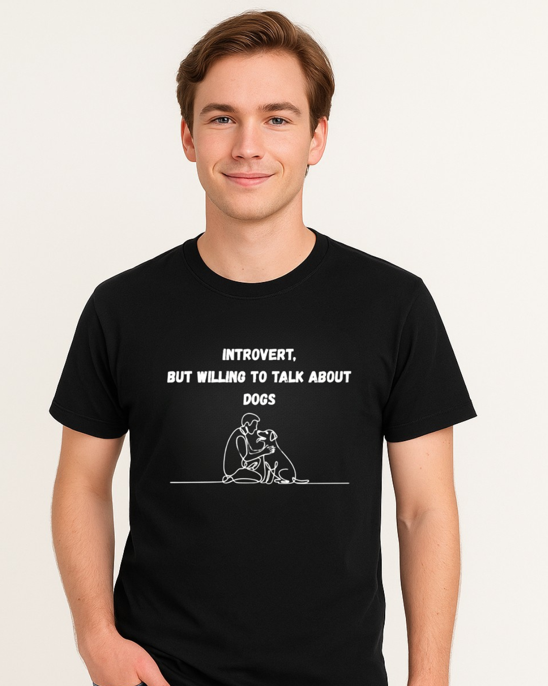 Introvert But Willing to Talk About Dogs – Graphic Unisex T-Shirt | Aura Streetwear