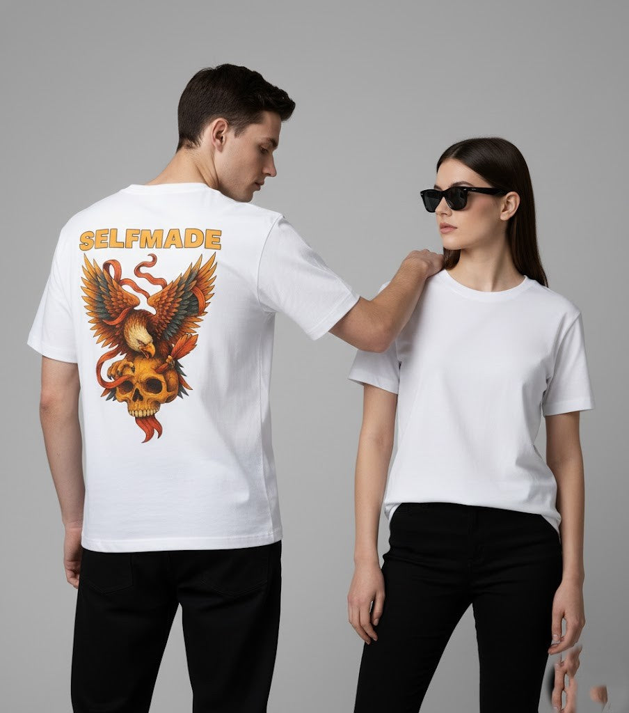Rise of the Selfmade – White Graphic Tee