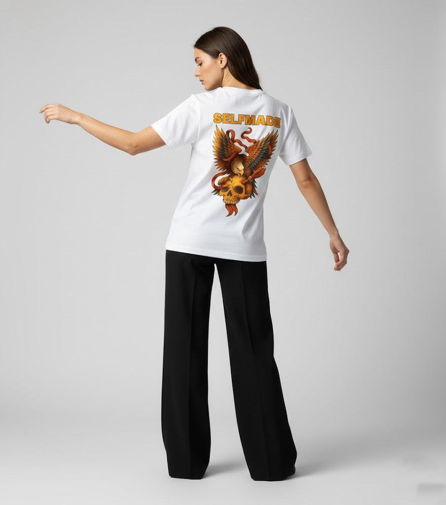 Rise of the Selfmade – White Graphic Tee